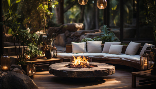 Stone Fire Pit - Circular Seating area